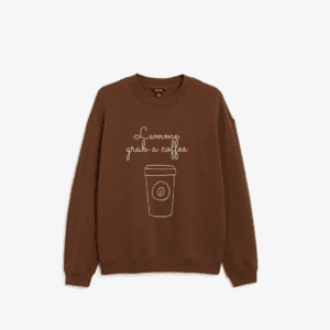 Coffee Printed Sweatshirts for female