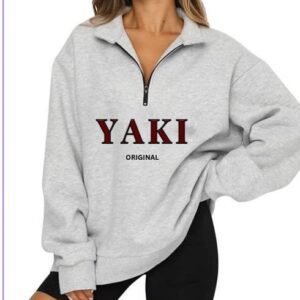 Yaki Half-Zip Sweatshirts for Female