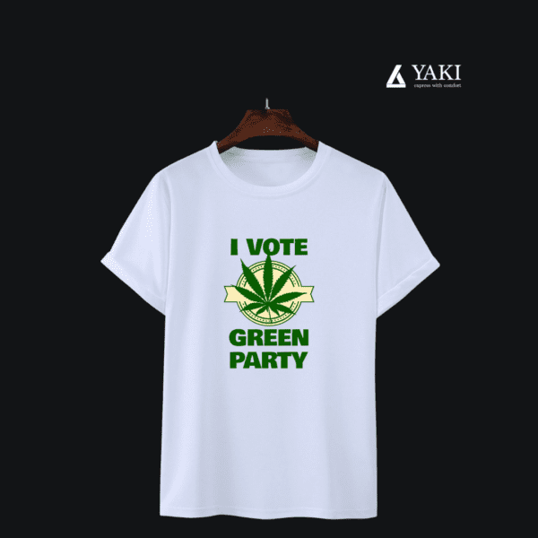 I Vote Green Party Printed tshirt